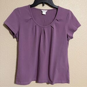 Christopher & Banks Women’s M Vintage Lavender Short Sleeve Top